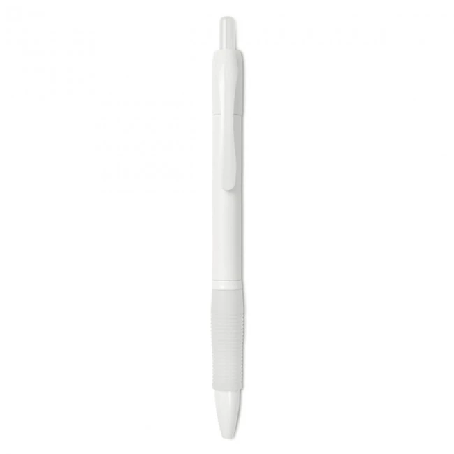 Ball pen with rubber grip