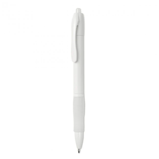 Ball pen with rubber grip