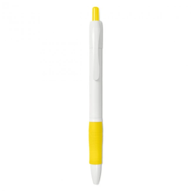 Ball pen with rubber grip