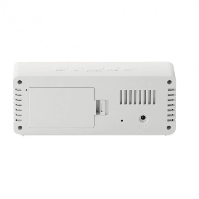Indoor weather station clock