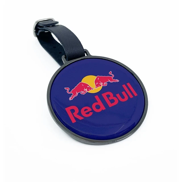 Round Black Nickel Metal Golf Bag Tag