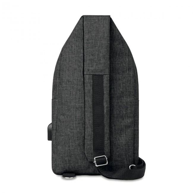 600D 2 tone polyester chest b