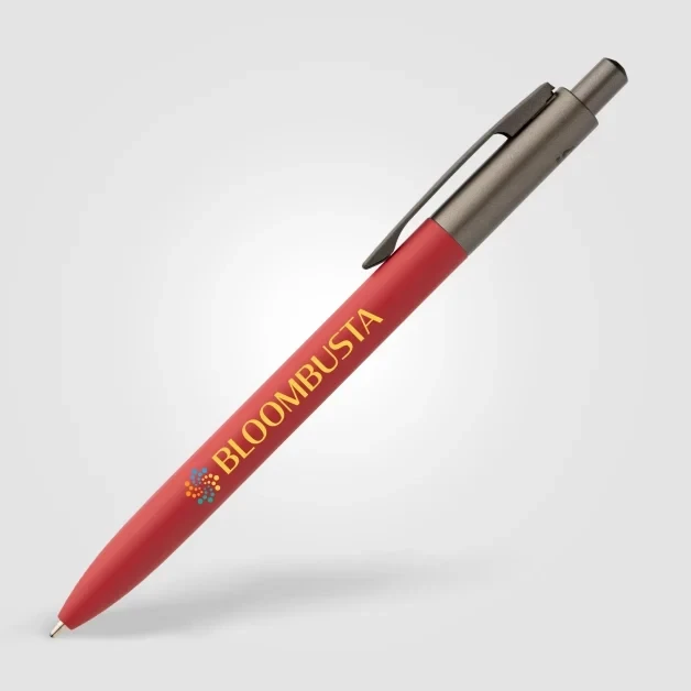 Koro Recycled Aluminium Gunmetal Trim Pen