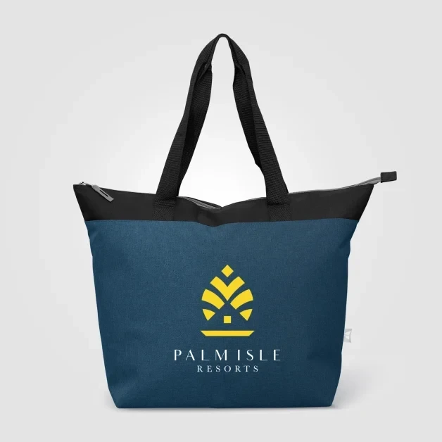 Metropolis 600D Recycled Polyester Zippered 44-can Cooler Tote Bag - 20L