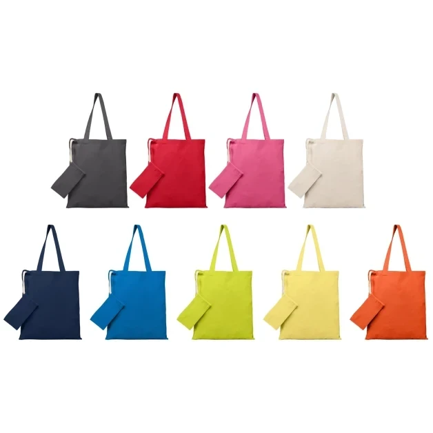 Rosin Recycled 5 oz Cotton Foldable Pouch Tote Bag - 9.7L
