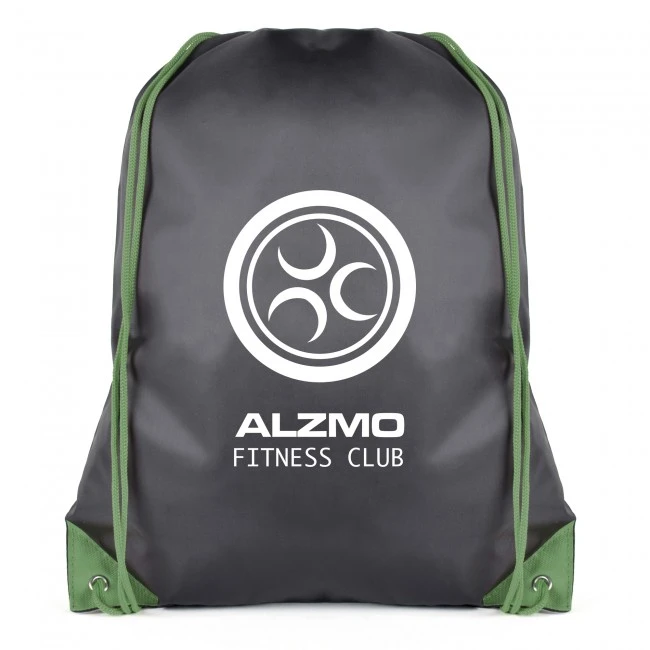 Spencer Black Drawstring Bag