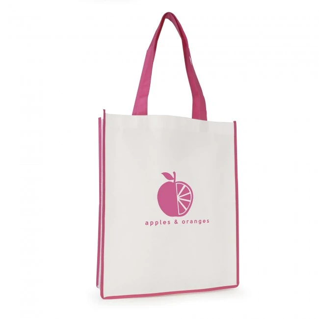Large Recyclable Non-Woven Contrast Shopper