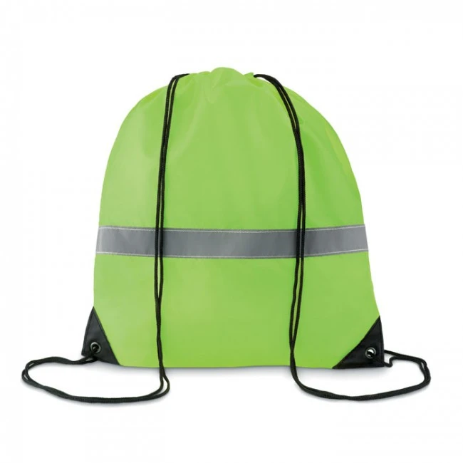Drawstring Bag With Reflective Stripe