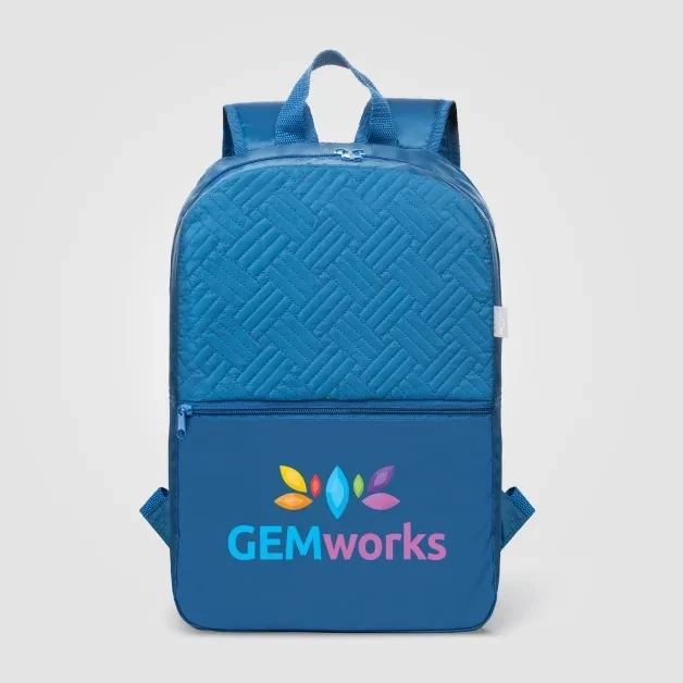 Sora Recycled 210D Polyester Quilted Backpack - 13L