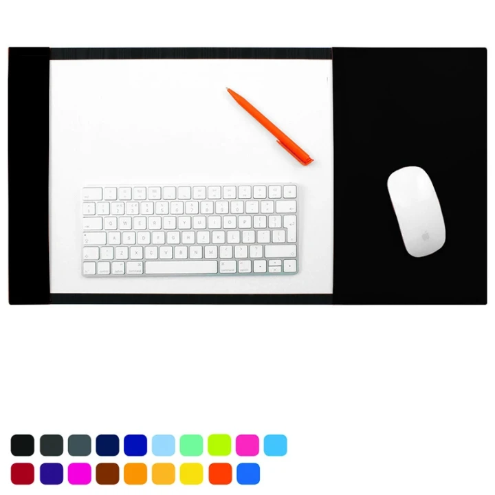A3 Desk Pad Blotter with Integral Mouse Mat in Soft Touch Vegan Torino PU