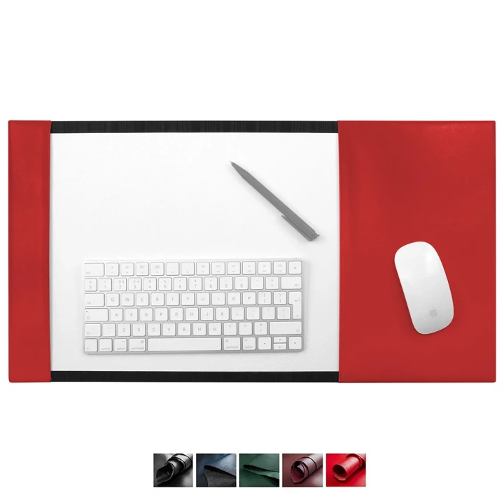 Universal Leather A3 Desk Pad Blotter with Integral Mouse Mat, made in the UK 