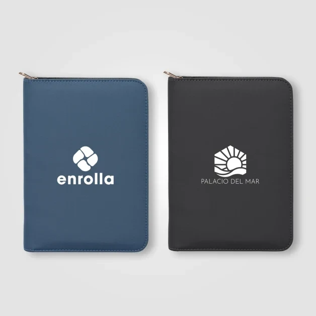 Aurelia Recycled Gold Zip Portfolio - A5