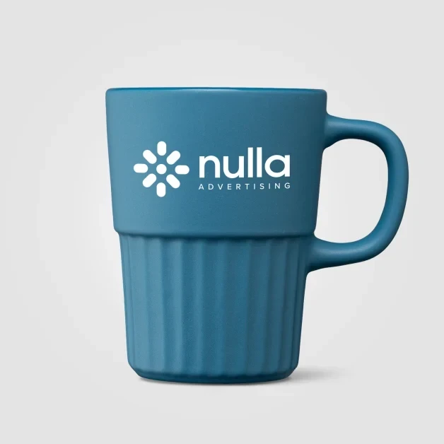 Majesty Ceramic Matte Finish Fluted Mug - 445 ml