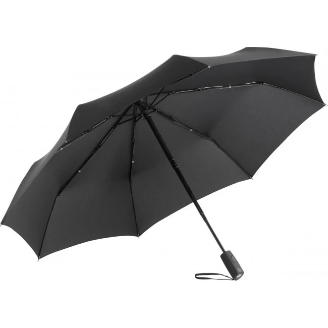 FARE Flat Black Magic Windfighter Oversize Mini Umbrella