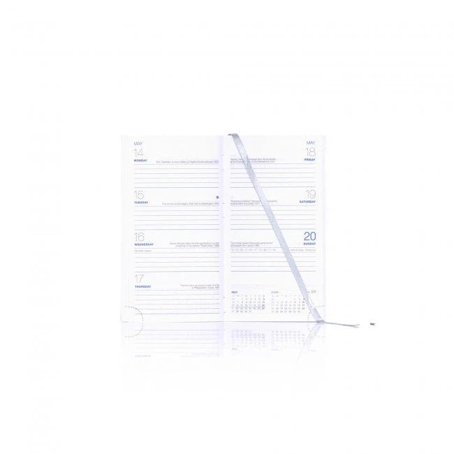 Weekly Portrait White Book Block Only