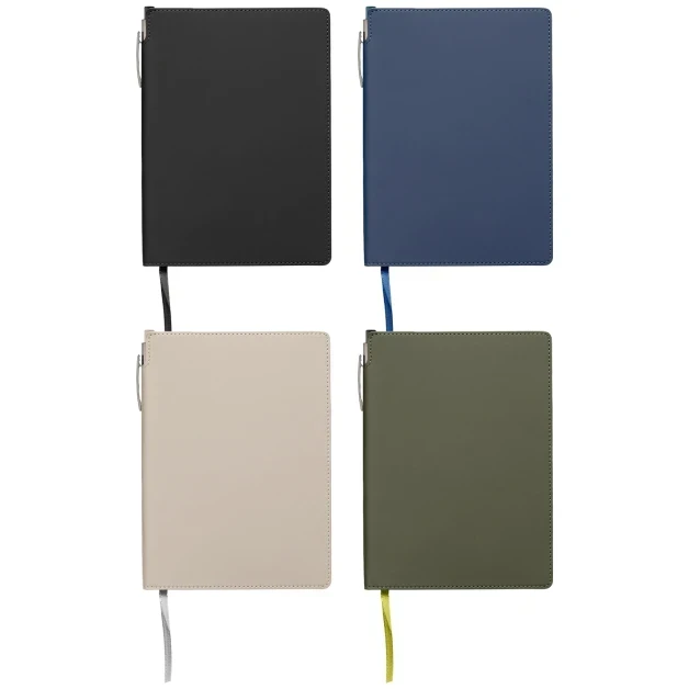 Malmö Recycled Soft Cover Extended Journal Pen Set – A5