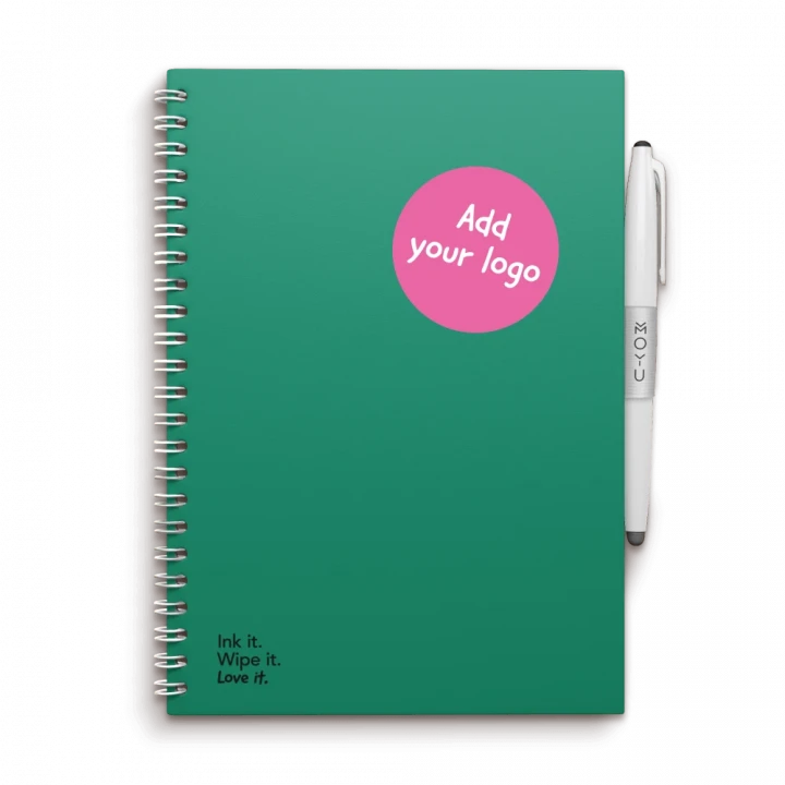 MOYU Erasable Stone Paper Notebook A5 Hardcover Forest Green - 40 Pages
