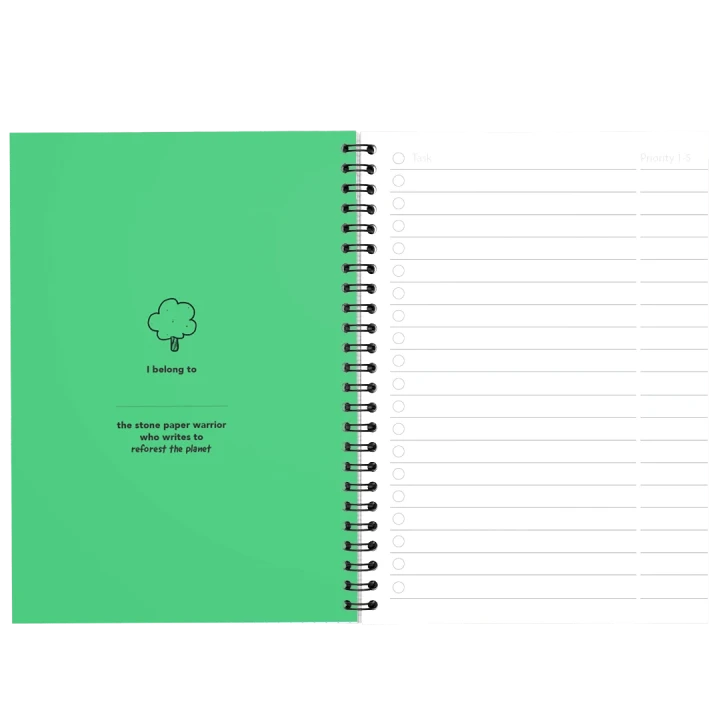 MOYU Erasable Stone Paper Notebook A5 Premium Full Colour - 40 Pages