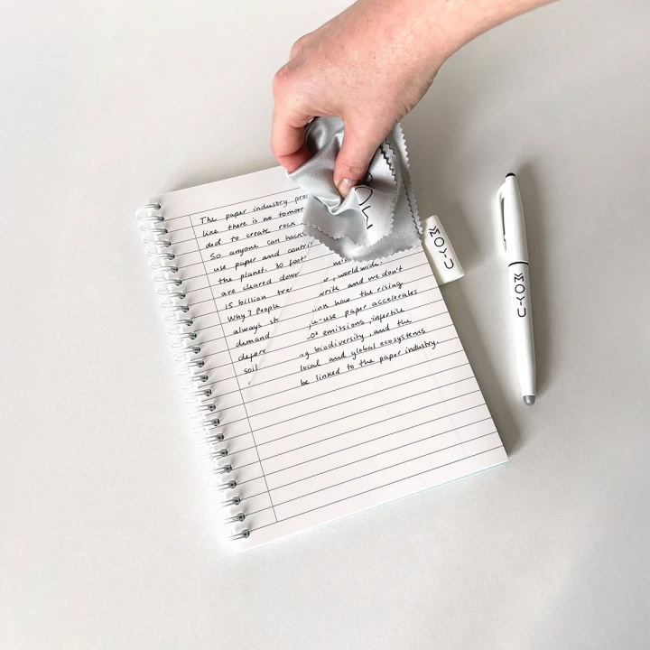 MOYU Erasable Stone Paper Notebook A5 Premium Sky Blue - 40 Pages