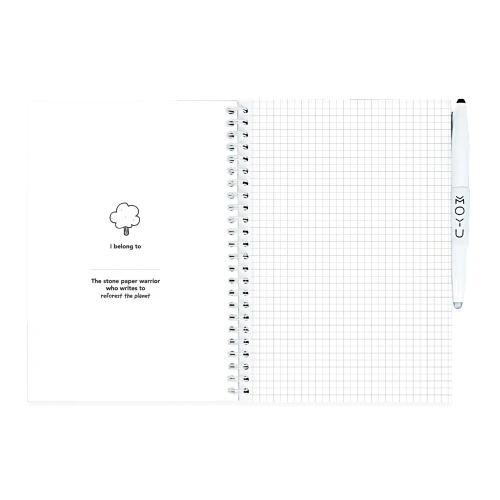 MOYU Erasable Stone Paper Notebook A5 Hardcover - 20 Pages