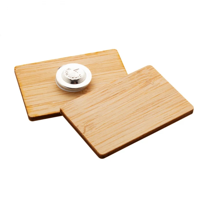 BooBadge Bamboo Badge