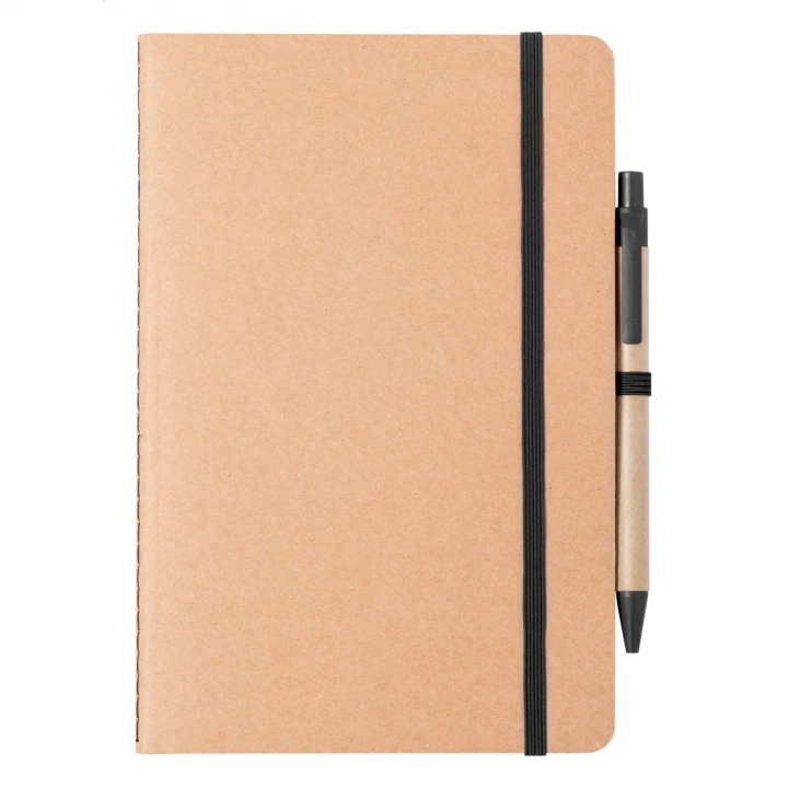 Ginkgo Recycled Cardboard A5 Notebook