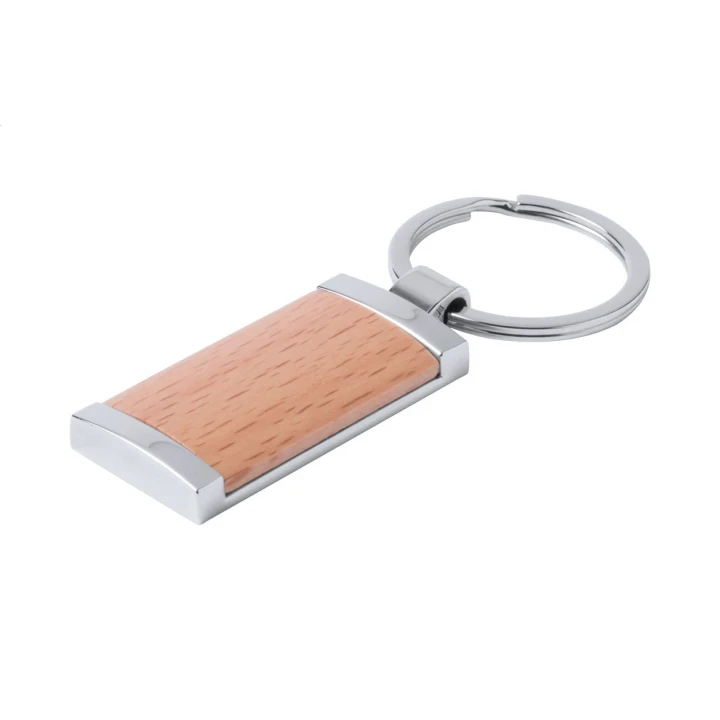 Mewok Wood Keyring Round or Rectangle