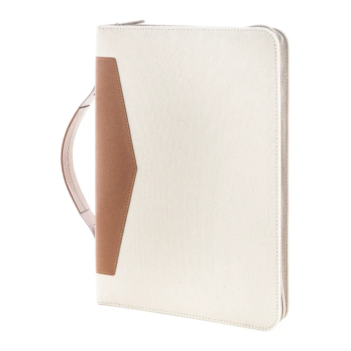 Carbasa Zip Recycled Canvas Document Folder