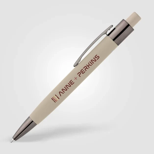 Malmö Recycled Aluminium Soft Touch Barrel Pen