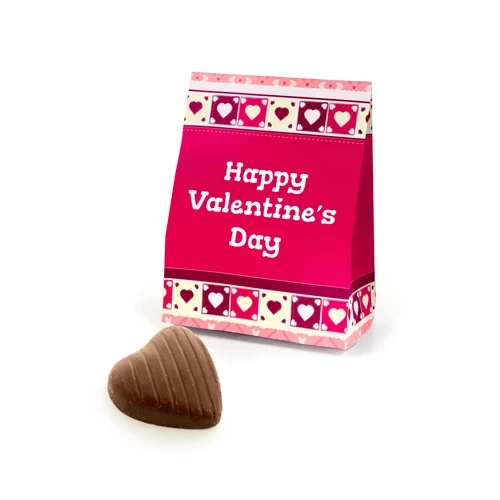 Valentines Mini Milk Chocolate Heart Mini A Box