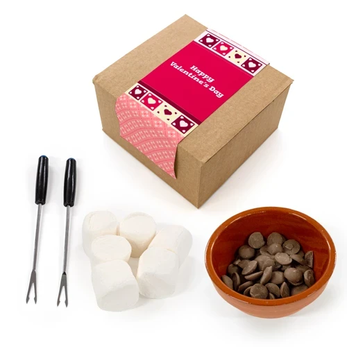 Valentines Milk Chocolate Fondue