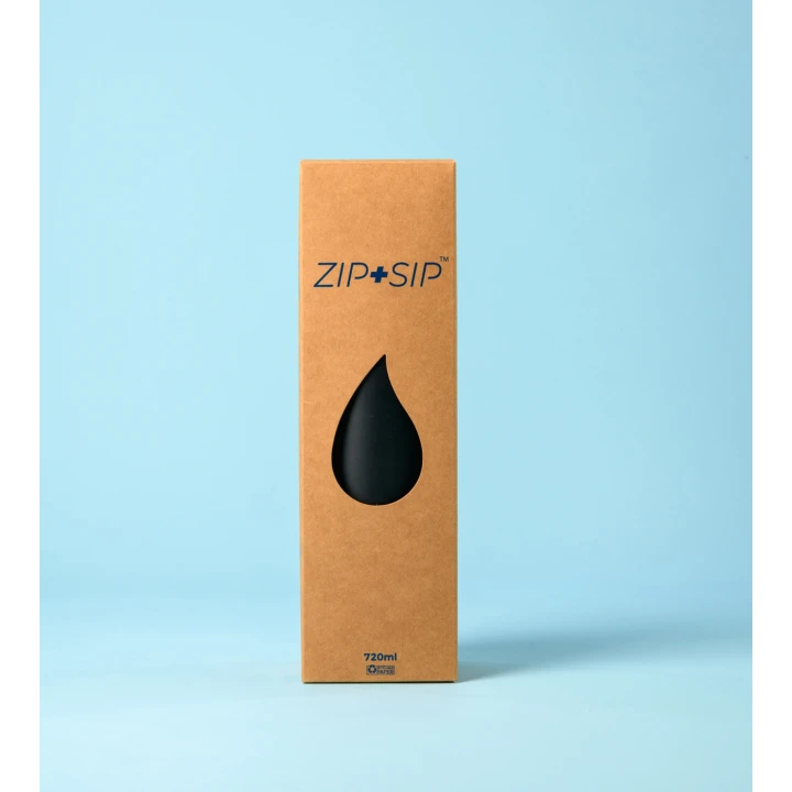 ZIP + SIP Bottle 720ml Midnight Black