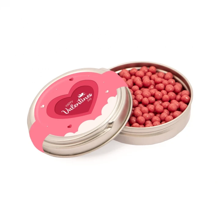 Valentines Caviar Tin - Ruby Chocolate Pearls