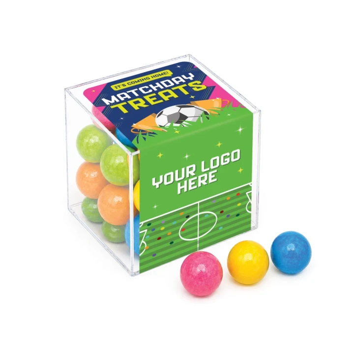 Clear Cube - Bubblegum Balls