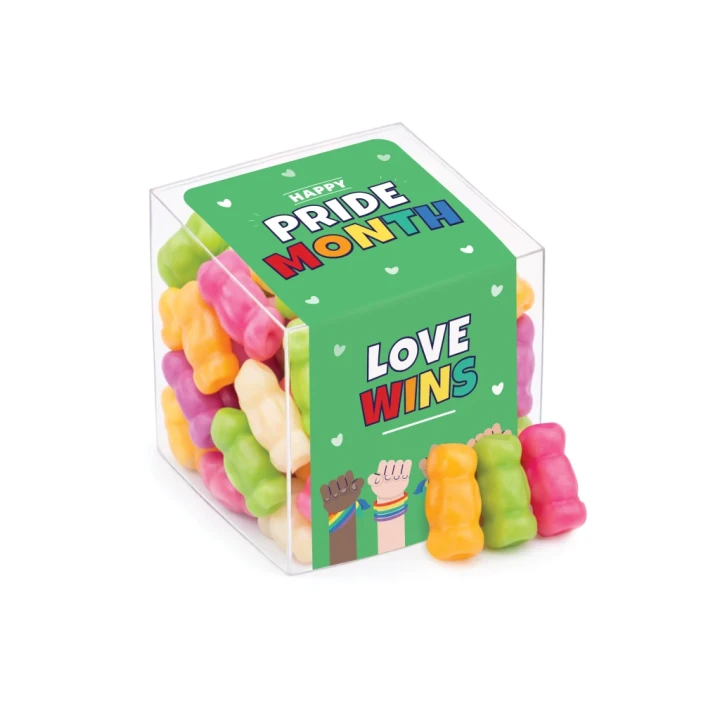 Pride Clear Cube - Haribo® Mini Jelly Babies