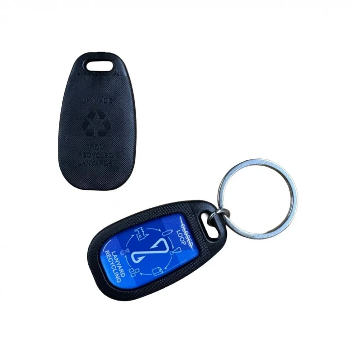 Lan-Key Mouded RPET Keyring