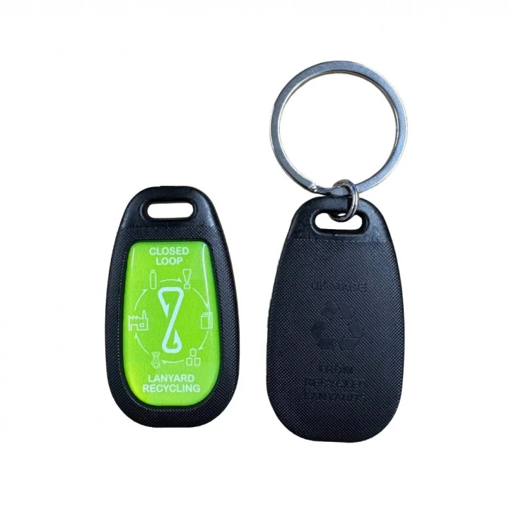 Lan-Key Mouded RPET Keyring