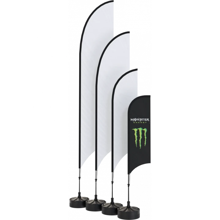 Concave Flag Kit - Small (2.8m)  - Single Sided