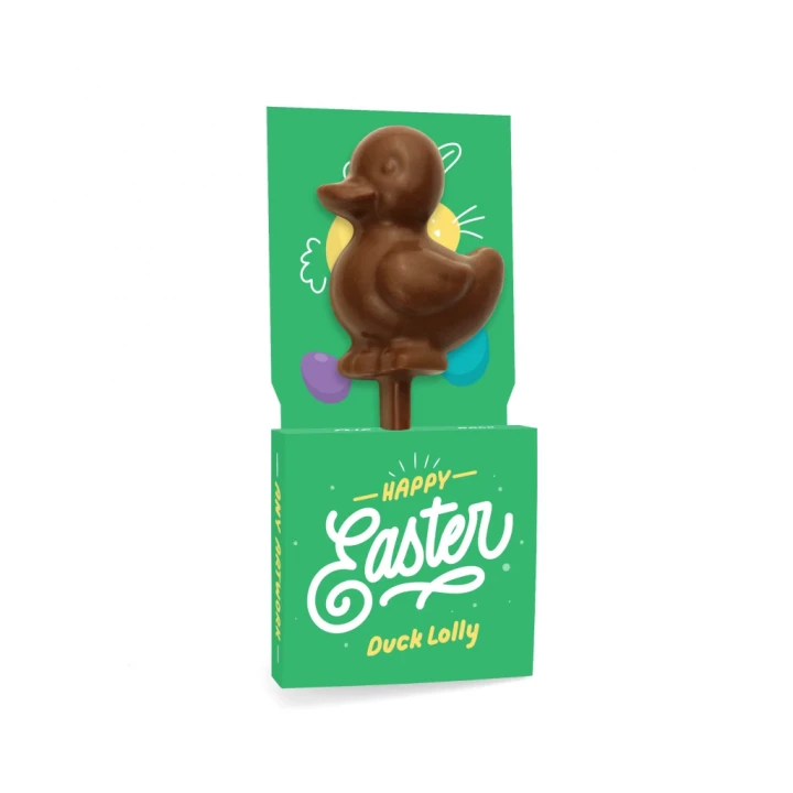 Easter Eco Lolly Box - Milk Chocolate - Duck Lolly