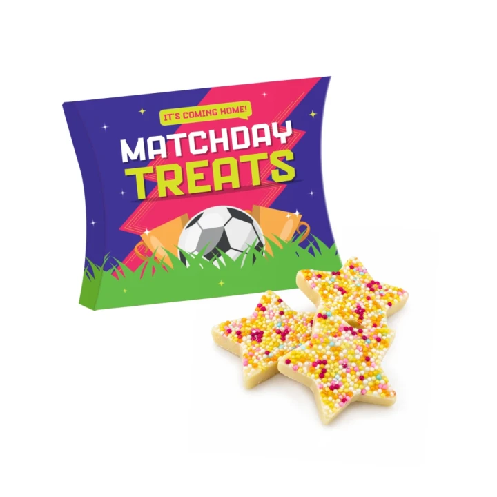 Eco Large Pouch Box - White Choc Jazzie Stars