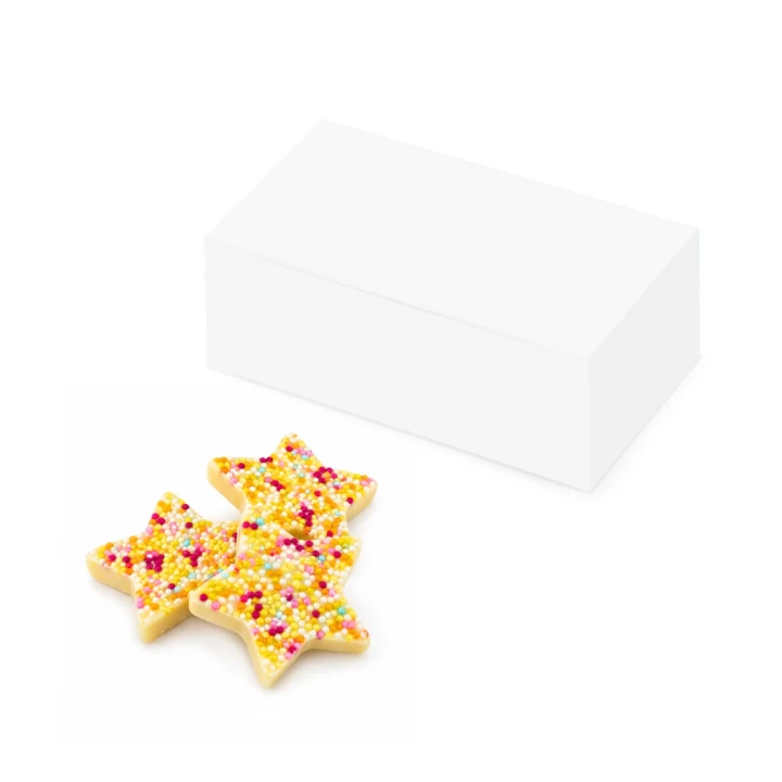 Eco Maxi Box - White Choc Jazzie Stars