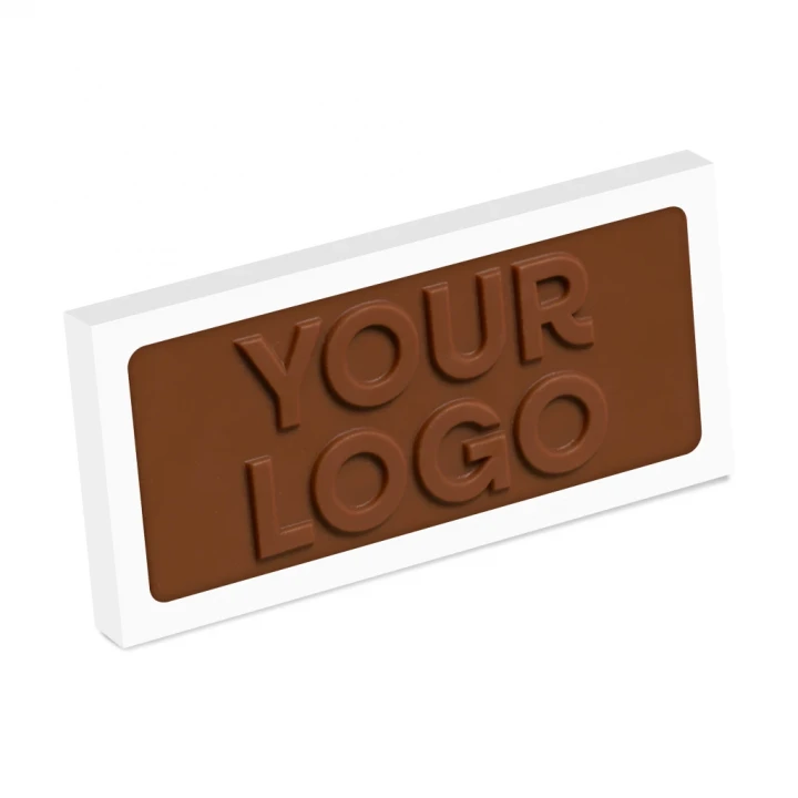 Eco Window Slab Box - Milk Chocolate