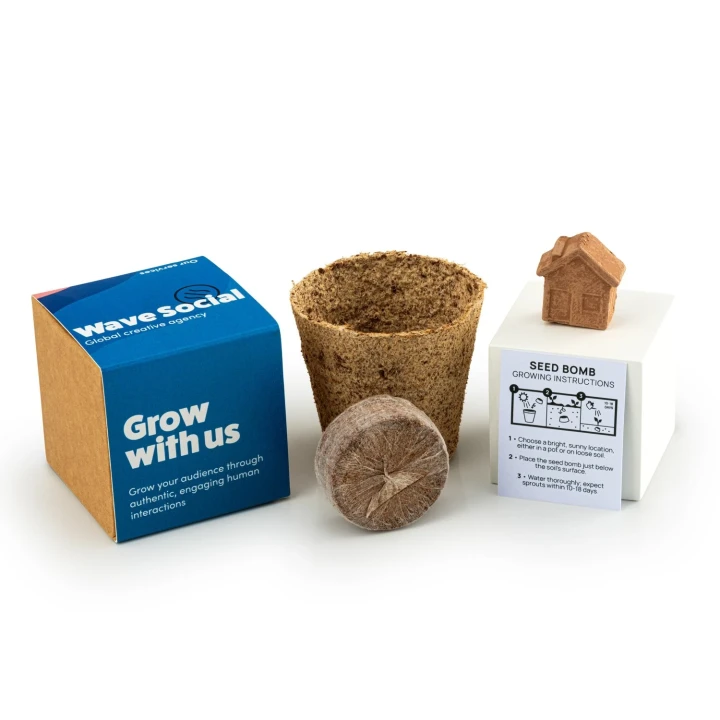 House Shaped Wildflower Seed Bomb Kit