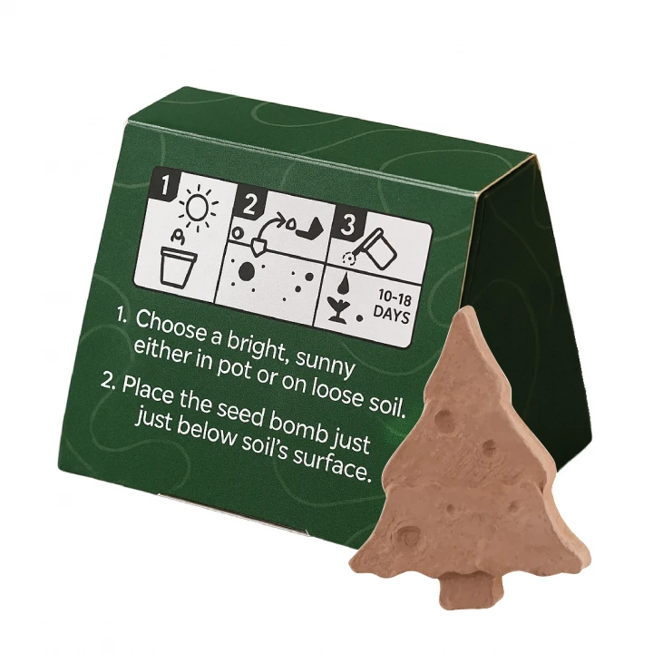 Tree Shaped Seed Bomb - Mini Box