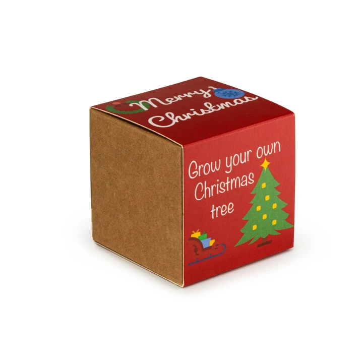 Christmas Tree Seed Bomb Kit (Kraft Box & Sleeve)