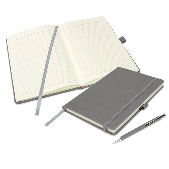 Holms Soft Grain A5 Notebook & Lago Pen Set