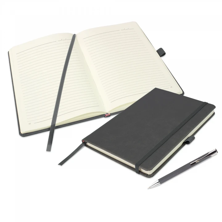 Holms Soft Grain A5 Notebook & Lago Pen Set