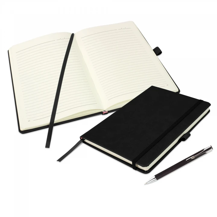 Holms Soft Grain A5 Notebook & Lago Pen Set