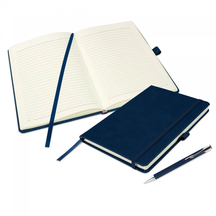Holms Soft Grain A5 Notebook & Lago Pen Set