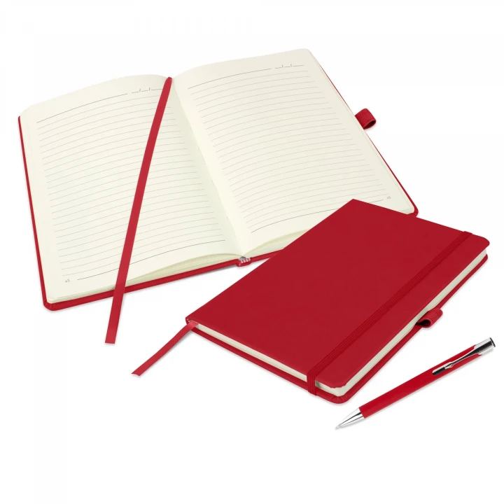 Holms Soft Grain A5 Notebook & Lago Pen Set